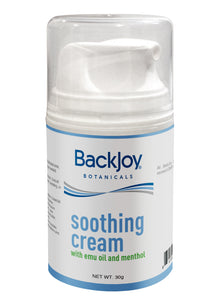 Soothing Cream with Emu Oil and Menthol by BackJoy Botanicals